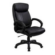 10311 Sierra Series High-Back Executive Chair (Black Bonded Leather)