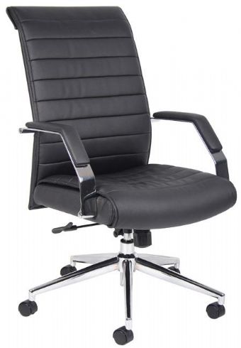 B9441 Boss High-Back Executive Chair (Black CaressoftPlus/Chrome Base)