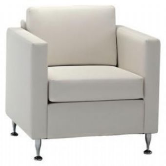560  Tux Collection Leather Club Chair (White)