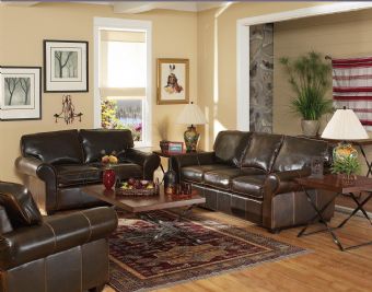 8089 Cordoba Collection Leather Lounge Seating (Brown)