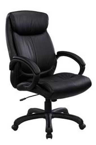 10311 Sierra Series High-Back Executive Chair (Black Bonded Leather)