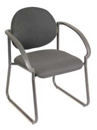 2808 Regal Series Stackable Guest Chair with Arms (Black)