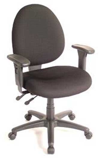 3602 Performance Prism Series Mid-Back Articulating Task Chair (Black)