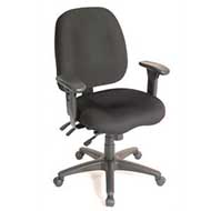 4464 Ergo Form Series Mid-Back Multi-Function Task Chair (Black)