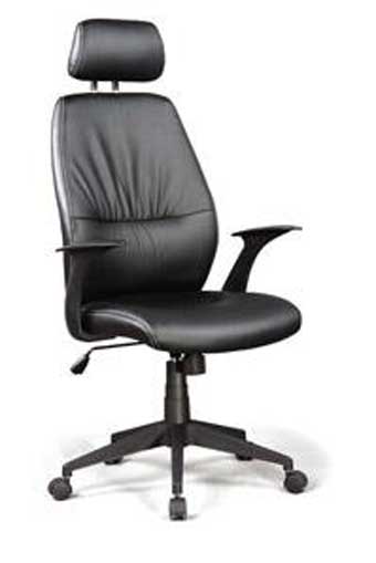 5521 - 5500HR - Leather High-Back Executive Chair with Headrest