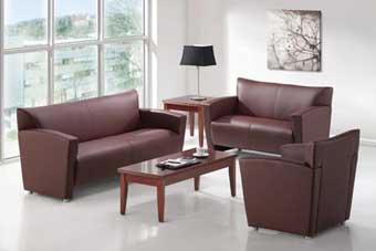 Tribeca Collection Leather Lounge Seating (Brown)