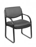 B9521 Boss Guest Chair (Grey Fabric/Black Frame)