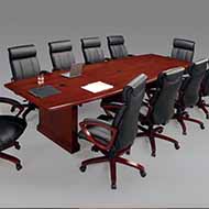 DMI Belmont Series Retangular Conference Table (Brown Cherry)