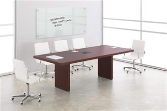 Deskmakers 8ft Rectangular Conference Table (Cognac)