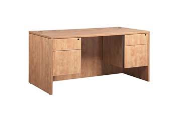 Double Pedestal Desk (Honey)