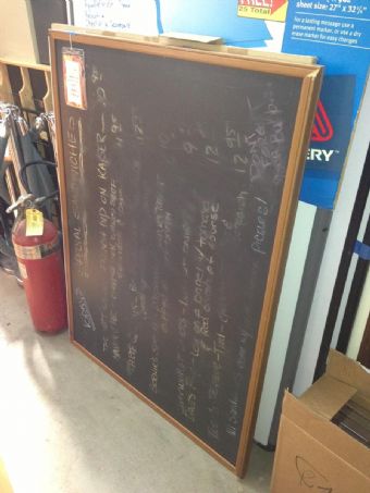 3x4 Blackboard with Oak Frame