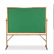 4x6 Reversible Green Chalk Board with Wood Frame and Stand