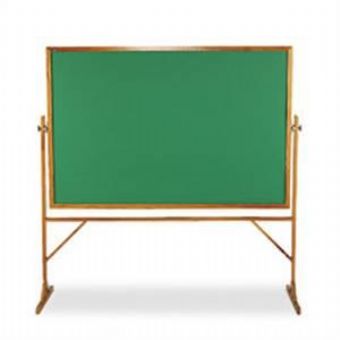 4x6 Reversible Green Chalk Board with Wood Frame and Stand