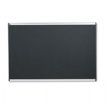 4x6 Quartet Prestige Black Embossed Foam Bulletin Board