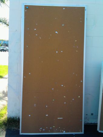 8' Cork Board Aluminum Frame