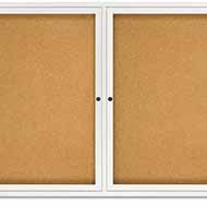  QRT364    Quartet 36x48 Enclosed Cork Board with Aluminum Frame