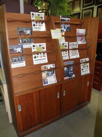 Magazine Wall Unit (Walnut)