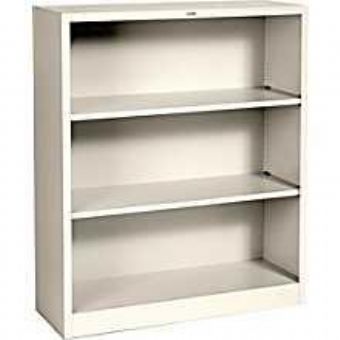 4' Metal Bookcase (Putty)