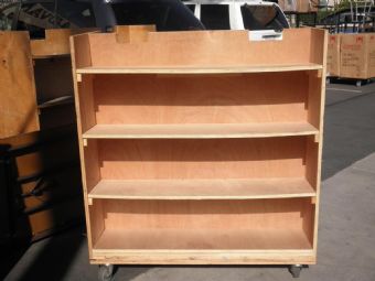 Wood Library Cart 