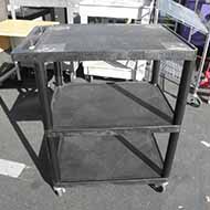 3-Shelf Utility Cart (Black)
