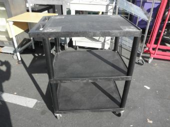 3-Shelf Utility Cart (Black)