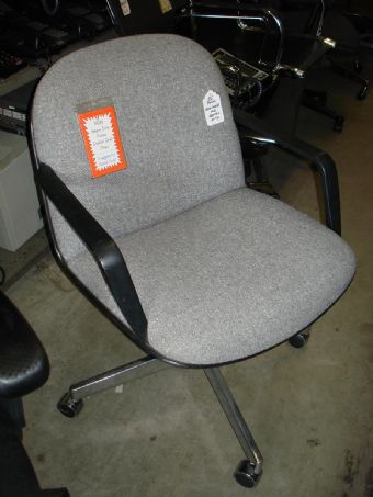 HON Police Chair (Grey Fabric & Black Frame)
