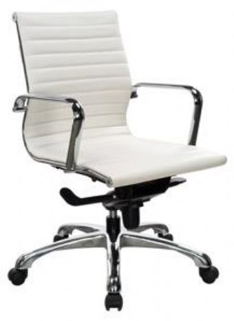 Nova Modern Mid Back Executive Chair (White)