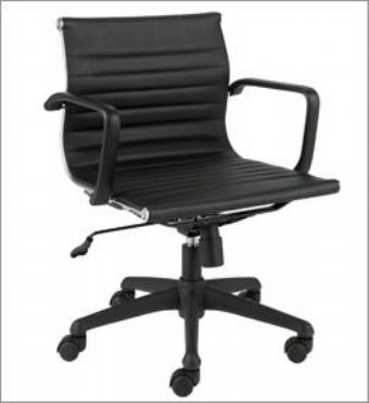 Euro Style Stuart Collection Low Back Executive Chair (Black)