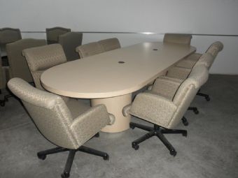 10 FT Maple Racetrack Conference Table