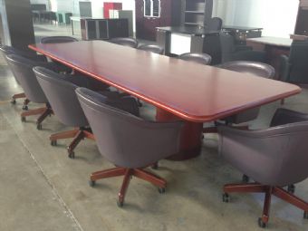 Cherry Wood Conference Table