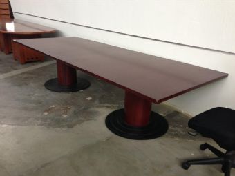 Steelcase Mahogany Conference Table (42