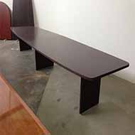 Rainbow Atlantis 16 FT Boat Shape Conference Table in Mahogany
