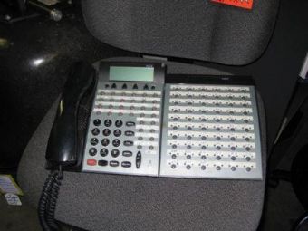 NEC Black & Silver Reception Phone 