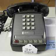 Black Multi Line Vintage Phone 