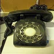Vintage Black Rotary Dial Phone 