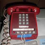 Red Vintage Multi-Line Phone 