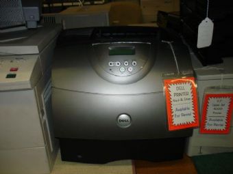 Dell Printer Black and Silver 