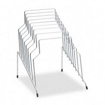 Silver Metal Wire Step File Organizer