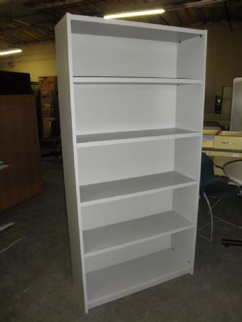 6ft Laminate Bookcase (Light Grey) 