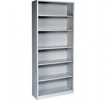HON 7ft Metal Bookcase (Grey)