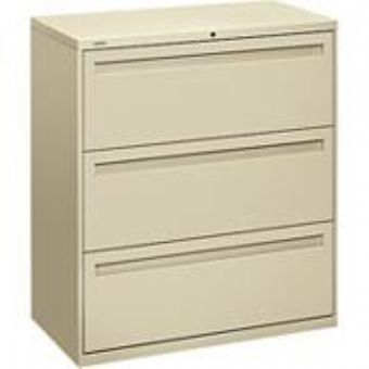 700 Series 3-Drawer Lateral File (Putty)