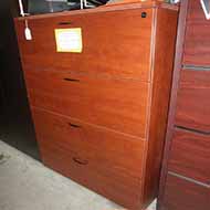 Amber Collection 4-Drawer Laminate Lateral File (Cherry)