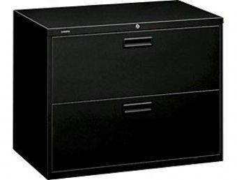 HON 500 Series 2-Drawer Lateral File (Black)