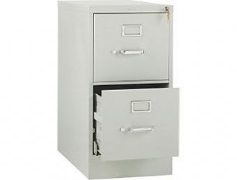 HON 512 Series 2-Drawer Vertical File (Light Grey)