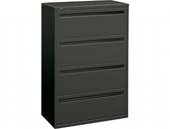 HON 700 Series 4-Drawer Lateral File (Charcoal)