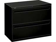 HON 700 Series 2-Drawer Lateral File (Black)