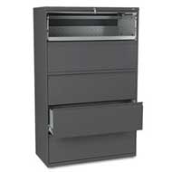 HON 800 Series 5-Drawer Lateral File (Charcoal)