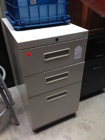 Maxon  Box/Box/File Mobile Pedestal (Light Grey)