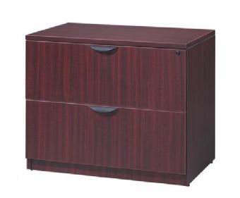 PL 2-Drawer Laminate Lateral File (Mahogany)  
