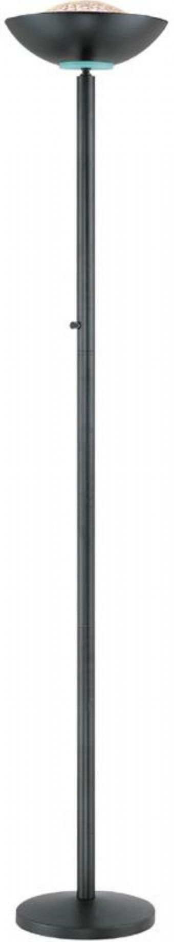 LS-80910BLK Lite Source Basic II Collection Halogen Torchiere Lamp (Black)